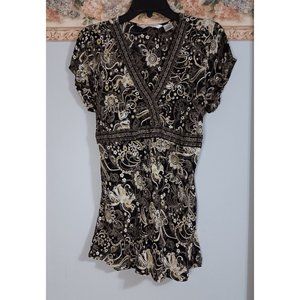 Quizz Bazaar Large Colorful Floral Embellished Classic Vintage Occasion Top